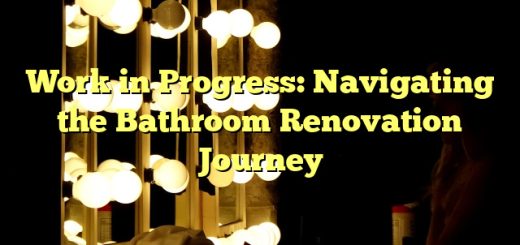 Work in Progress: Navigating the Bathroom Renovation Journey 